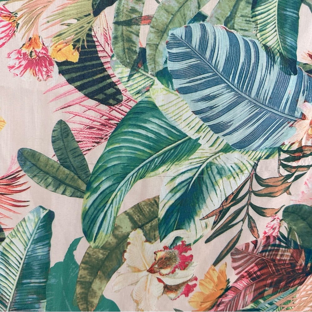 Tropical Print Beach Sarong Wrap - Swim Cover Up - Vacation / Cruise - Picture 8 of 11